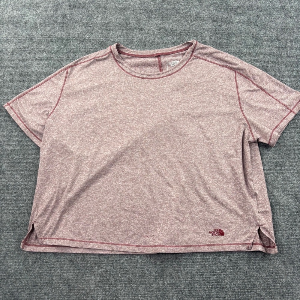 The North Face Dawndream Relaxed Short Sleeve T-Shirt XL Pink Heathered Women's